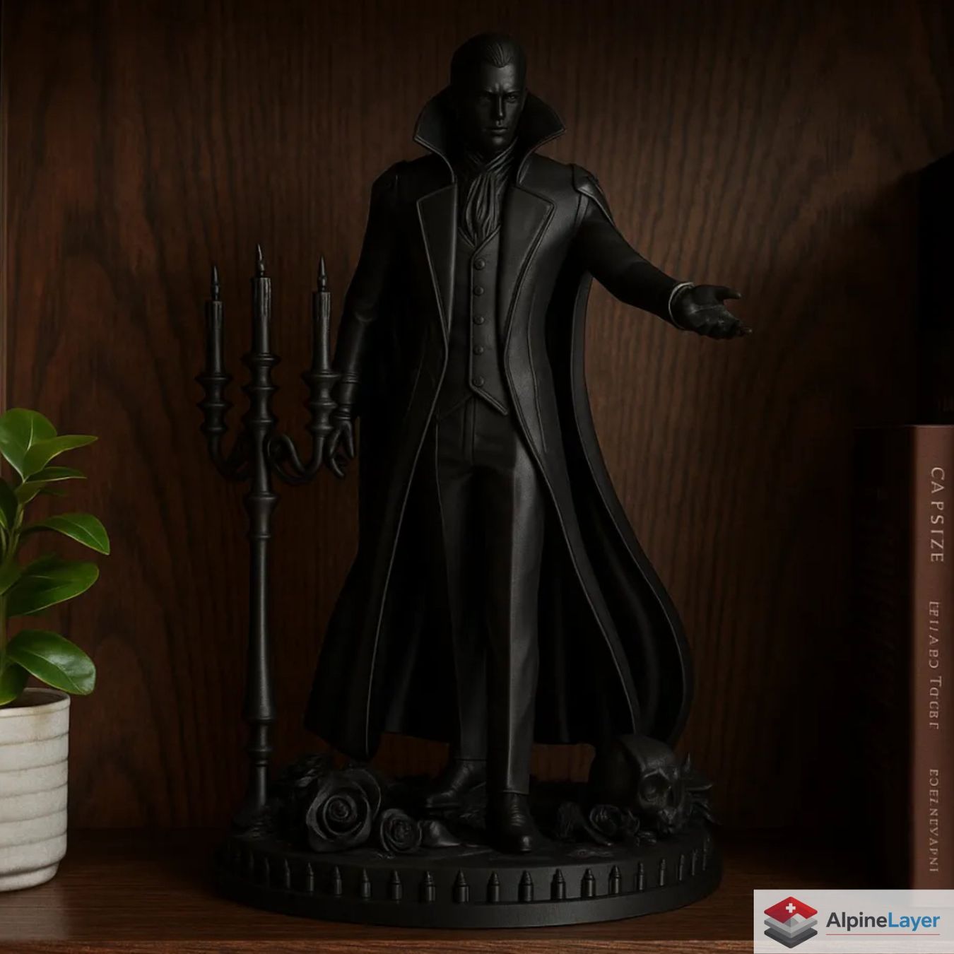Skulpturen & Statuen: Dracula Lord Statue — Gothic Elegance - 3D Printed – Neu (gemäss Beschreibung) aus Losone von AlpineLayer