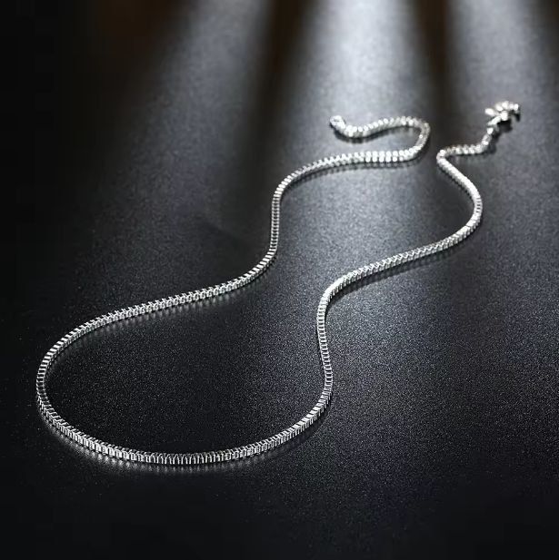 Catenine: Schöne 925 versilberte Venezia-Kette 18" / c.a. 46cm – Nuovo (secondo la descrizione) da Grenchen venduto da maretop 1