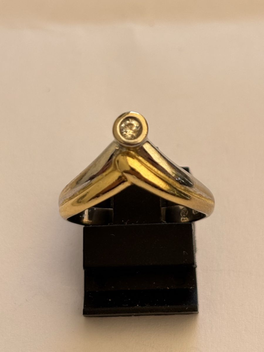 Anelli: Ring 750 bicolor mit  Diamant  – Usato da Langnau am Albis venduto da flusspflege