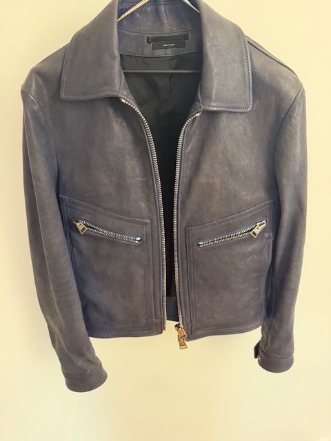Tom Ford Giacche: Tom Ford - Lederjacke Leather Jacket - Men's Size S – Usato da Zürich venduto da Sta_Sta