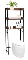 Toilettenregal aus Holz, braun