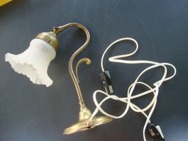Schöne, ältere Vintage Tisch- Nachttisch Leuchte, E27