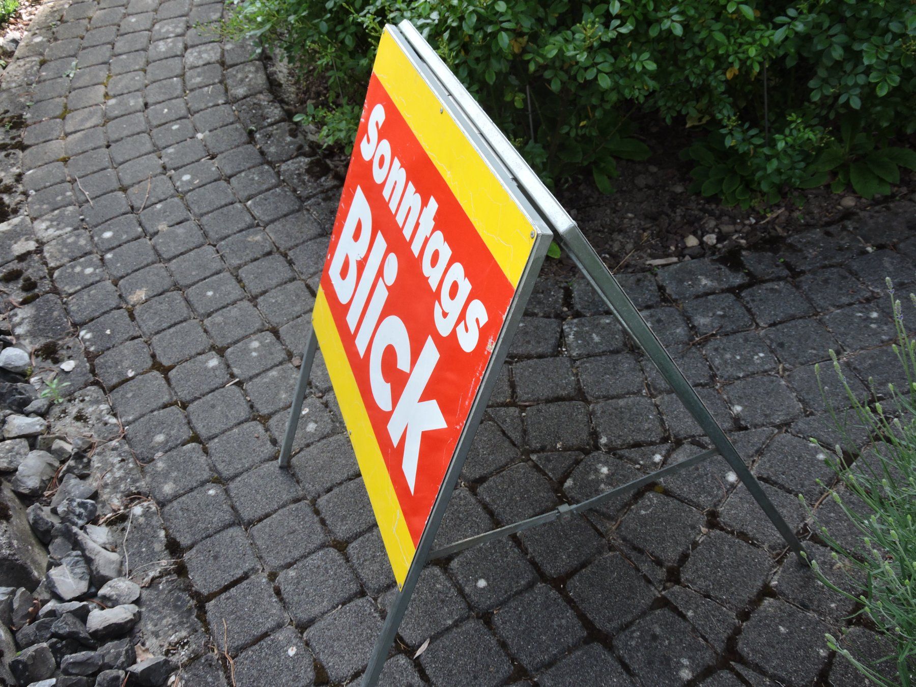 Insegne: Werbung Sonntags Blick Sonntagsblick Werbeplakat – Usato da Burgdorf venduto da rosashop54 3