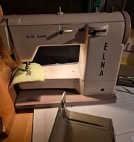 Alte Zig Zag Elna Nähmaschine, mit (Koffer gratis)