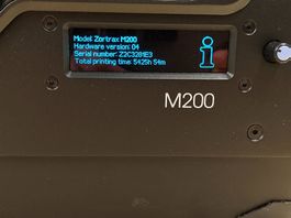 Zortrax M200  Imprimante 3D, excellent état, 5425h