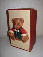 Hübscher, kleiner Teddybär in Pappkartonschachtel!