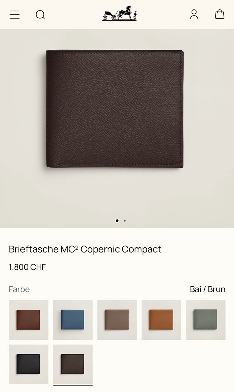 Hermès Brieftaschen: Hermes - Brieftasche MC² Copernic Compact – Gebraucht aus Zürich von derLaufderDinge 8