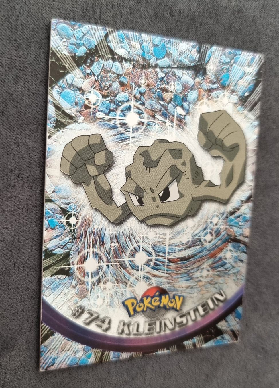 Pokémon Carte collezionabili: Pokémon Topps Holo blau #74 Kleinstein – Usato da Roggwil BE venduto da S_Cards 2