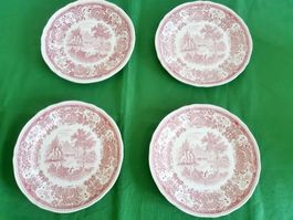 Zauberhafte Villeroy & Boch "Burgenland " 4 Dessertteller