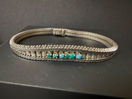 Vintage Silber Armband mit Türkis 800