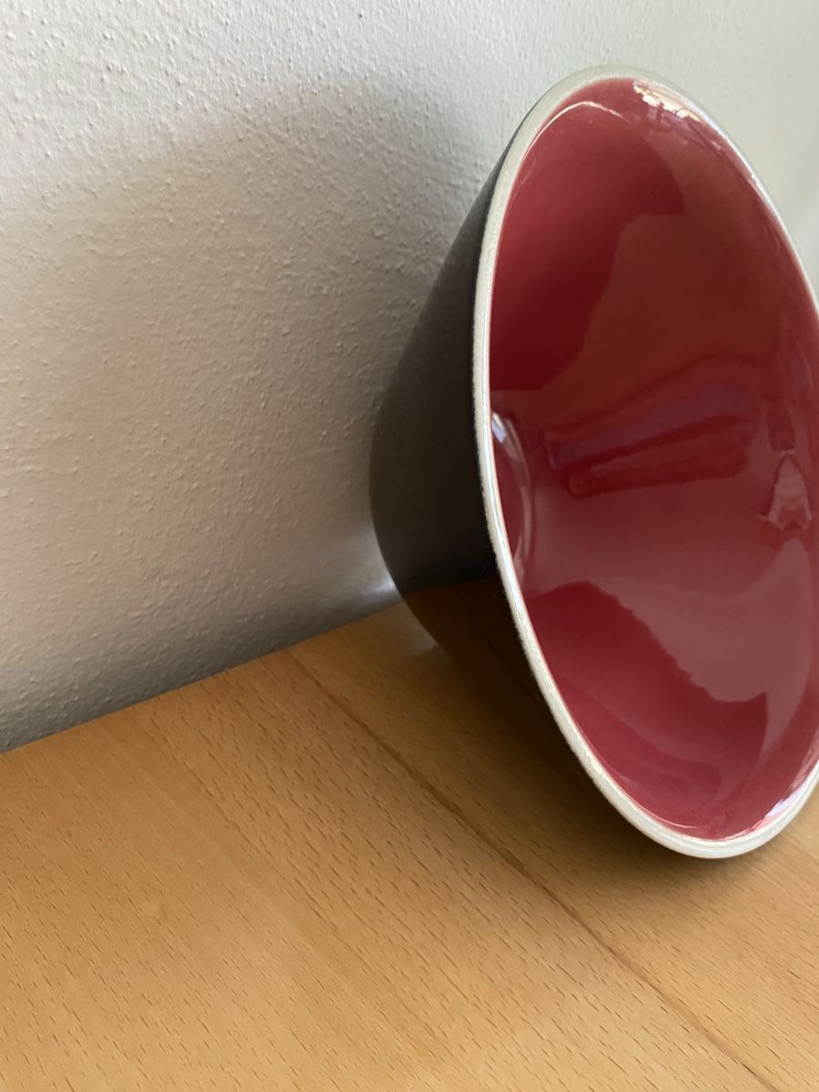 Rössler Ciotole: Rössler Salatschüssel schwarz-violett rot – Usato da Schwarzenburg venduto da Michellu 5