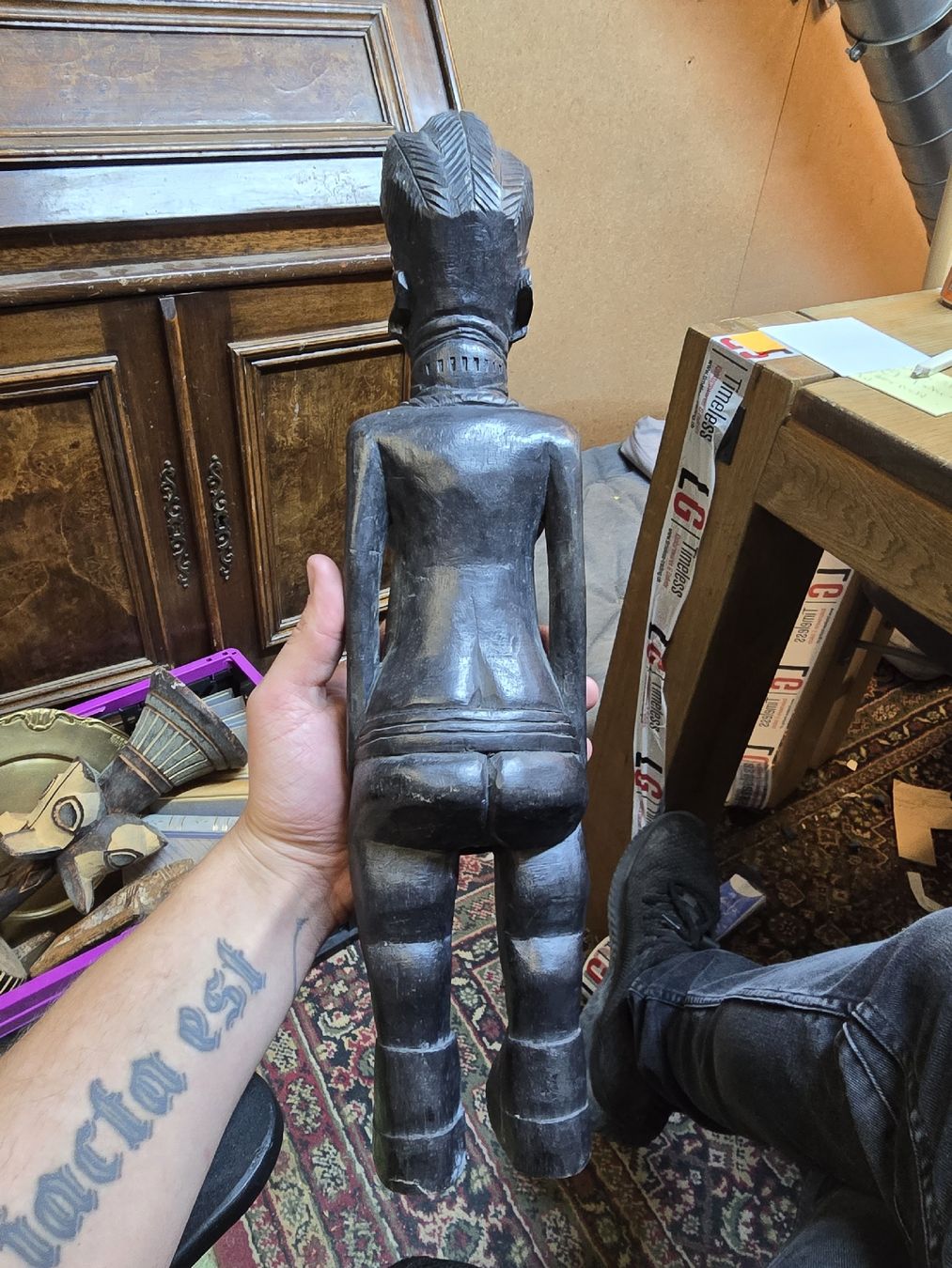Statuette: Afrikanische Holzfigur (D) – Usato da Rorschach venduto da TimelessTrading 2