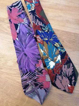 Krawatte Blumen Muster 100% Viskose - Nr. 149