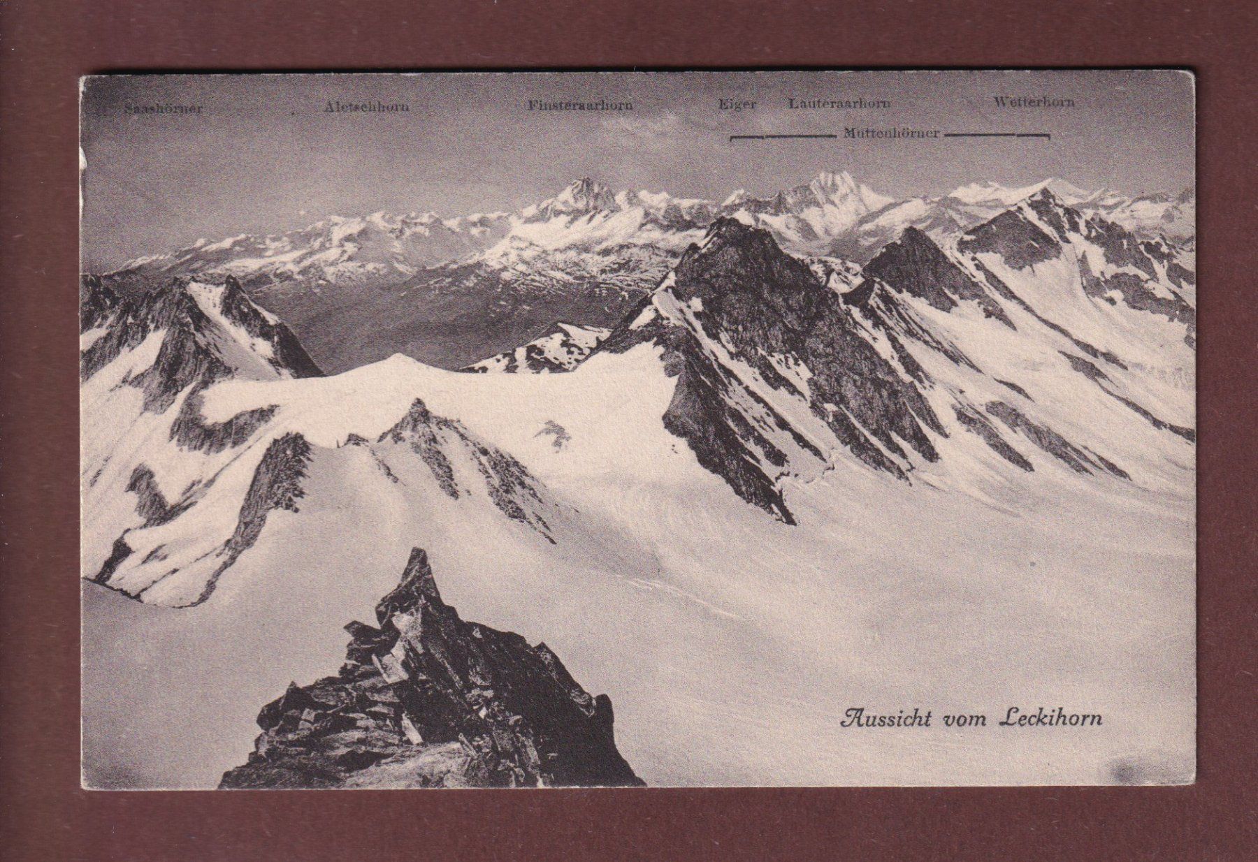 Cartoline postali: Aussicht vom LECKIHORN – Usato da Pully venduto da nicecards-shop
