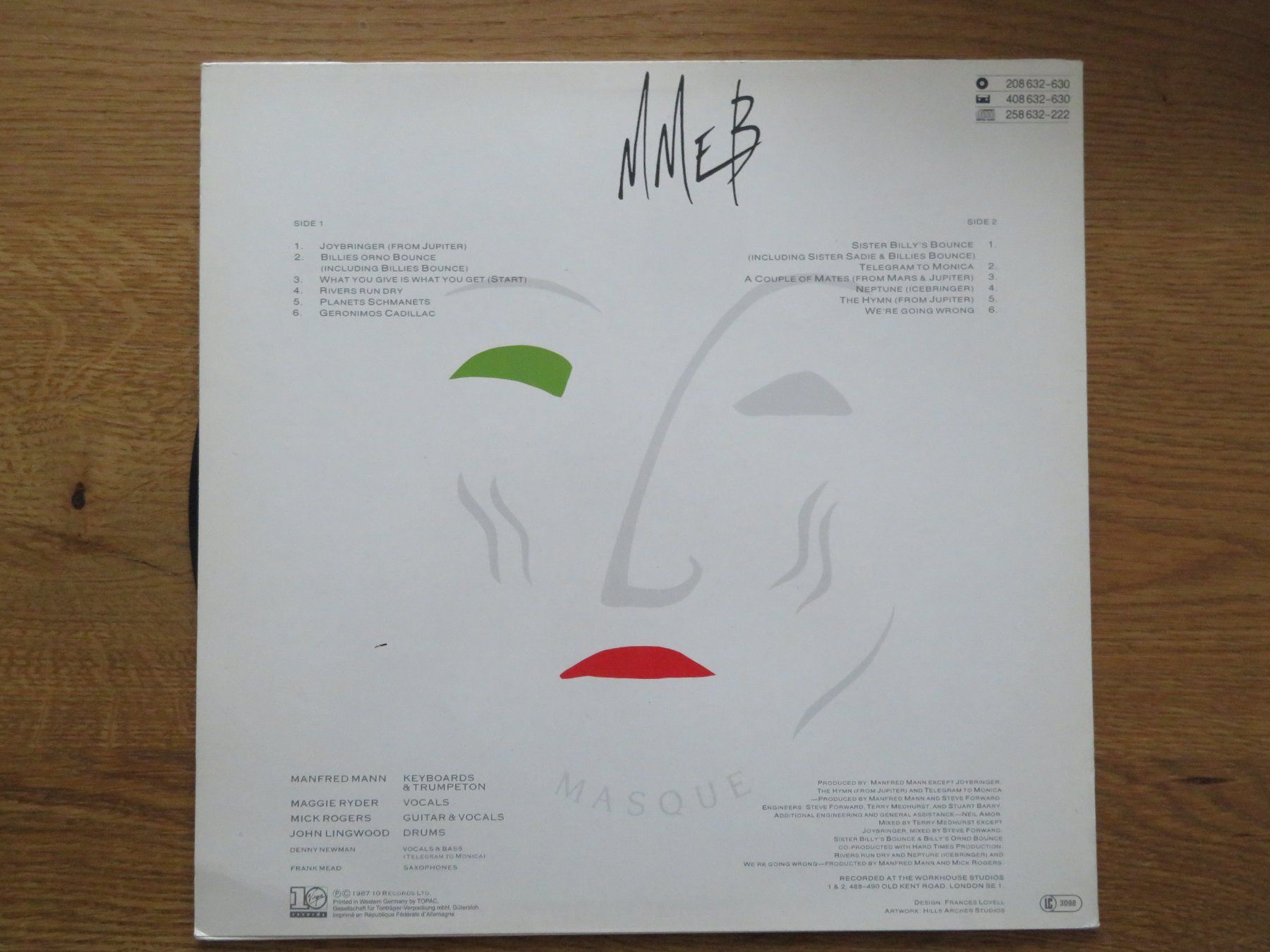 Dischi in vinile: MANFRED MANNS EARTH BAND MASQUE – Nuovo (secondo la descrizione) da Zürich venduto da max_cp5f 1