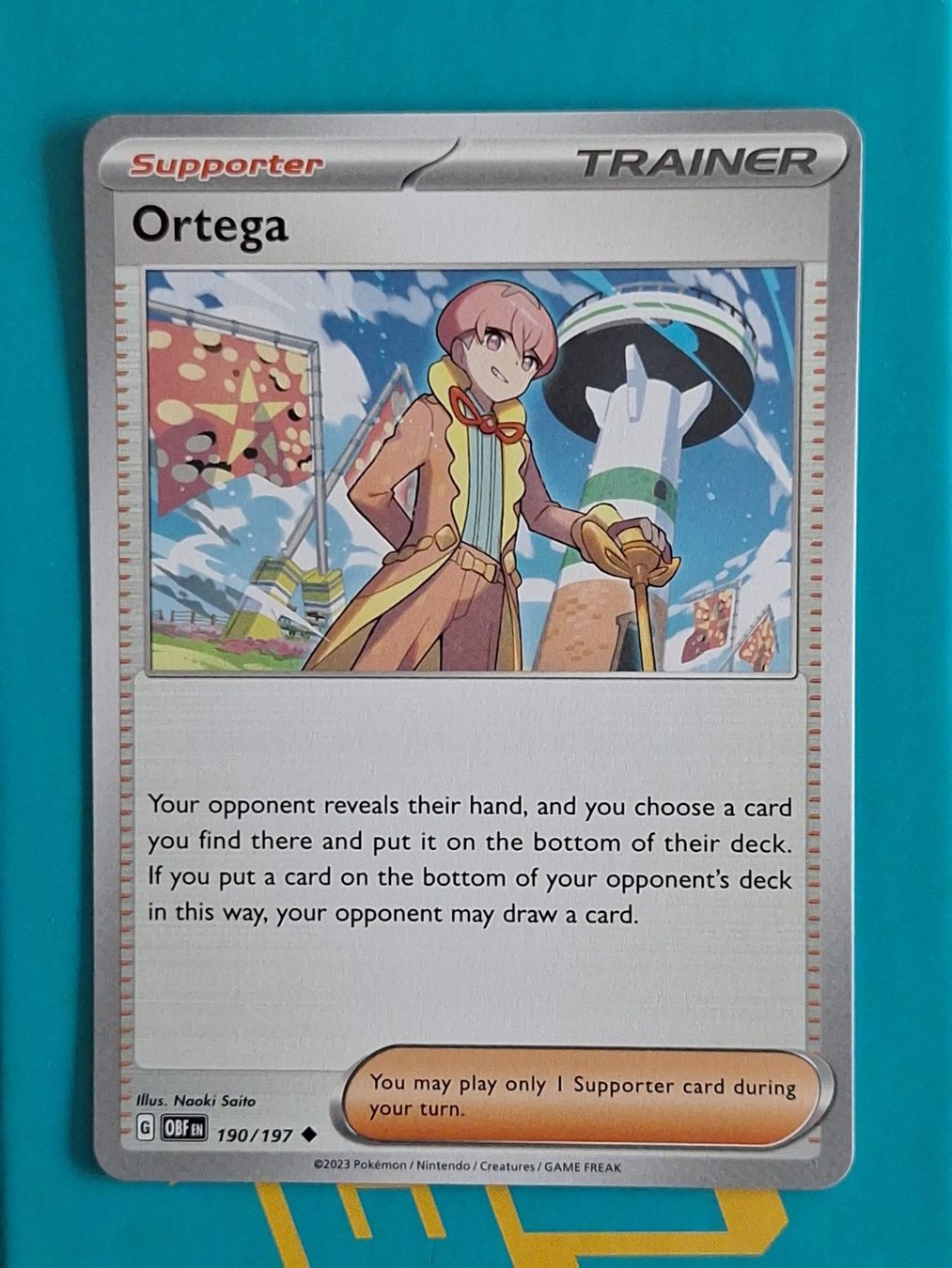 Pokémon Carte collezionabili: Ortega - Pokemon Obsidian Flames – Usato da Altstätten SG venduto da GGsGameshop