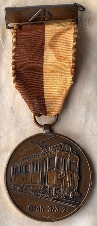 Historische Tram-Medaille "Croix 3/8 2" 1