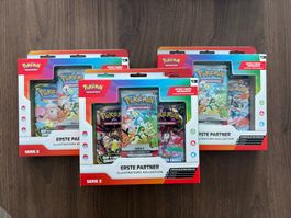 3x Pokémon Erste Partner Illustrations-Kollektion Serie 2 DE