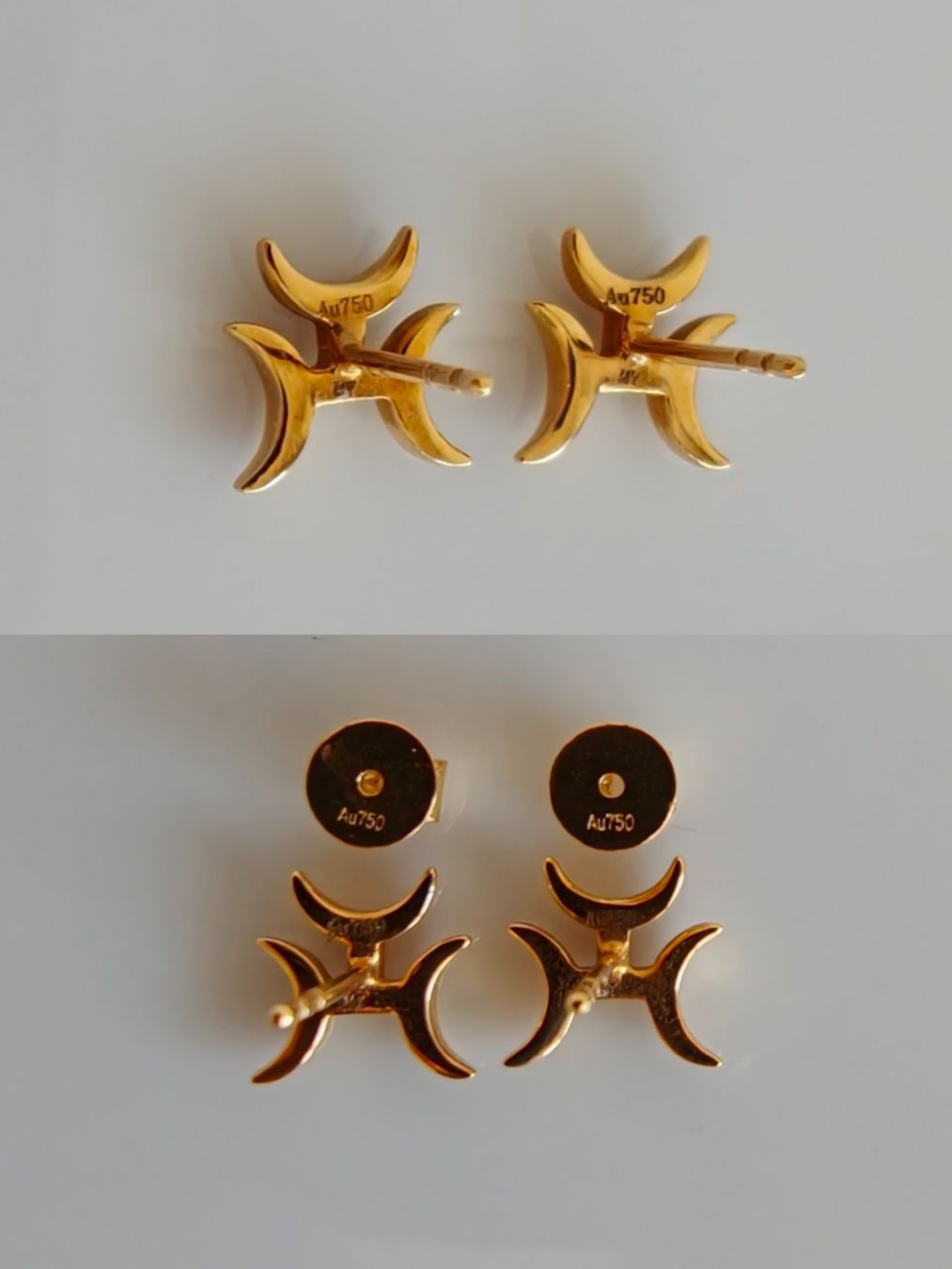 Ohrringe & -stecker: 18K Gold Ohrstecker – Neu und originalverpackt aus Rümlang von 21f 4