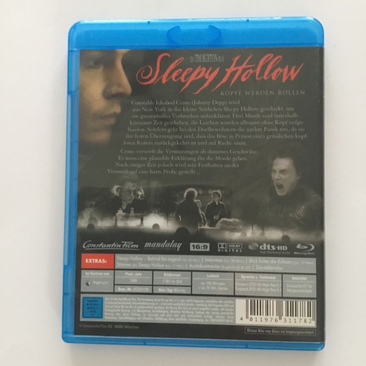 Tutti i DVDs: Sleepy Hollow - Blu Ray Neu Wertig – Nuovo (secondo la descrizione) da Blauen venduto da berlingo65 1