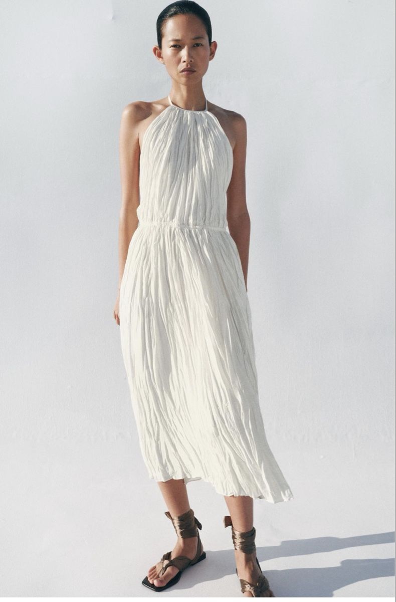 Kleider: Weißes Maxikleid, Größe S, 100 % Polyester – Neu und originalverpackt aus Veyras von ValClasse 2