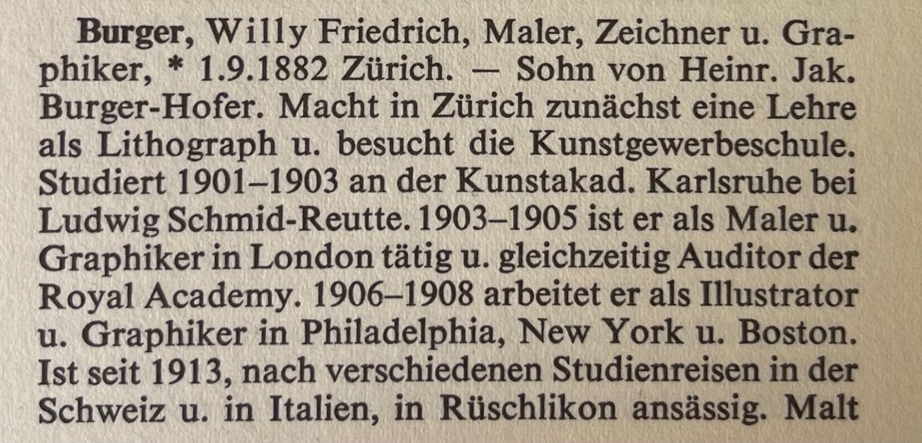Dipinti: Bürger Willi Friedrich (1882-1964) – Usato da Grosshöchstetten venduto da Perle1951 5