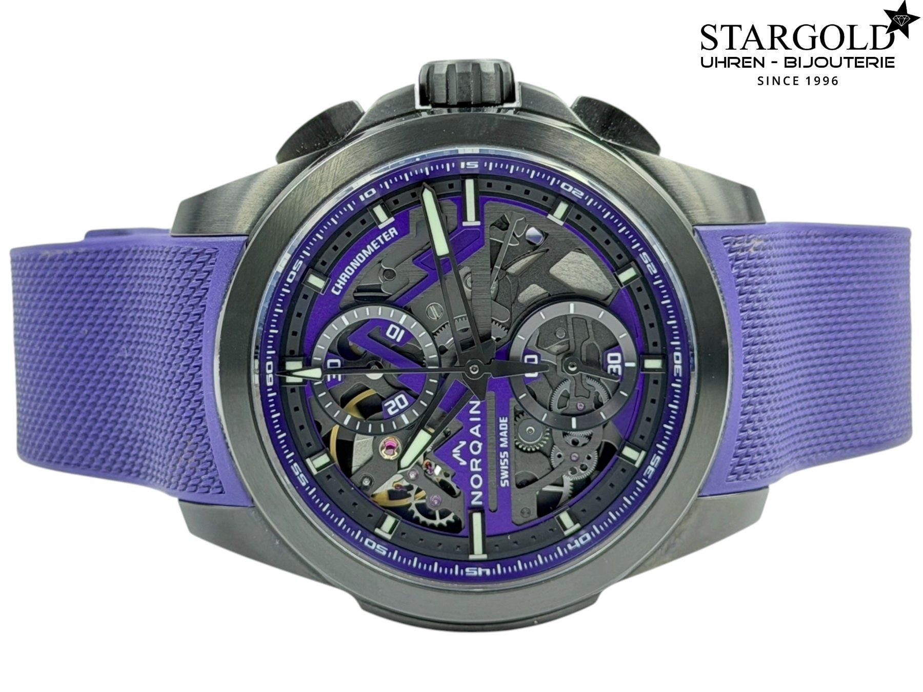 Norqain Orologi: Norqain Independence Skeleton Chrono - NNT3200C/P320 – Usato da Zürich venduto da Stargold-Uhren 3