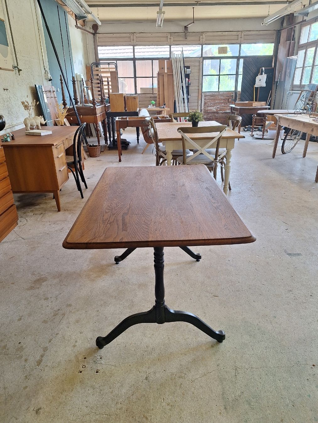 Tische: Bistrotisch aus Eiche, Vintage – Gebraucht aus Urtenen-Schönbühl von Atelier21_bern 2