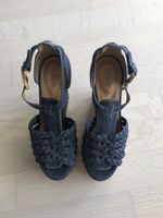 Chloé sandales compensées couleur bleu jean taille 39