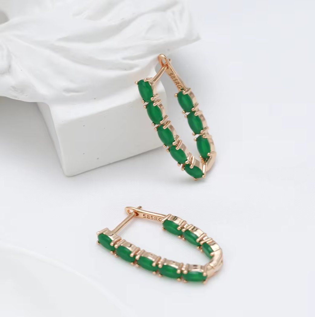 Orecchini pendenti & Orecchini a lobo: Boucles pendantes plaqué or rose - stamp "585" – Nuovo e nell'imballaggio originale da Thônex venduto da Swiss-Jewels 5