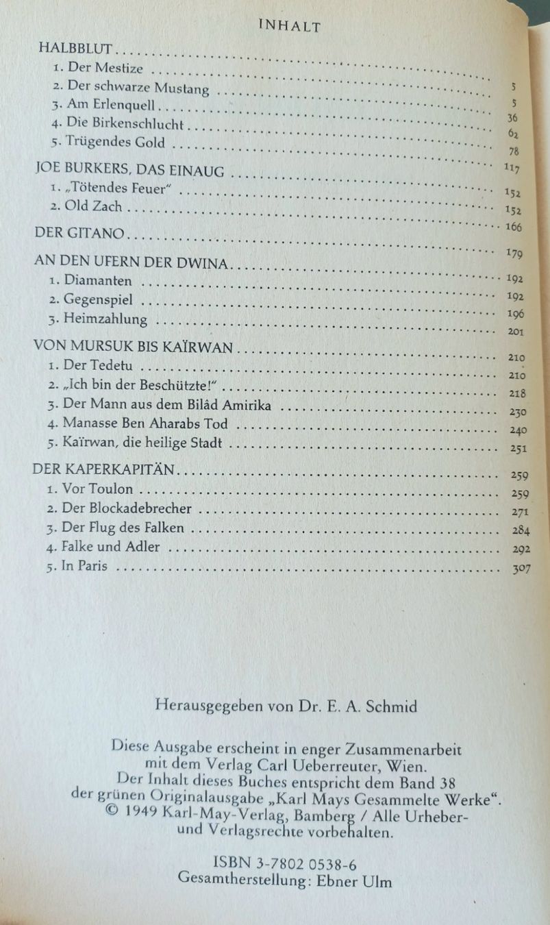 Libri: Karl May - Halbblut (T38) – Usato da Niederuzwil venduto da lubimaja 1