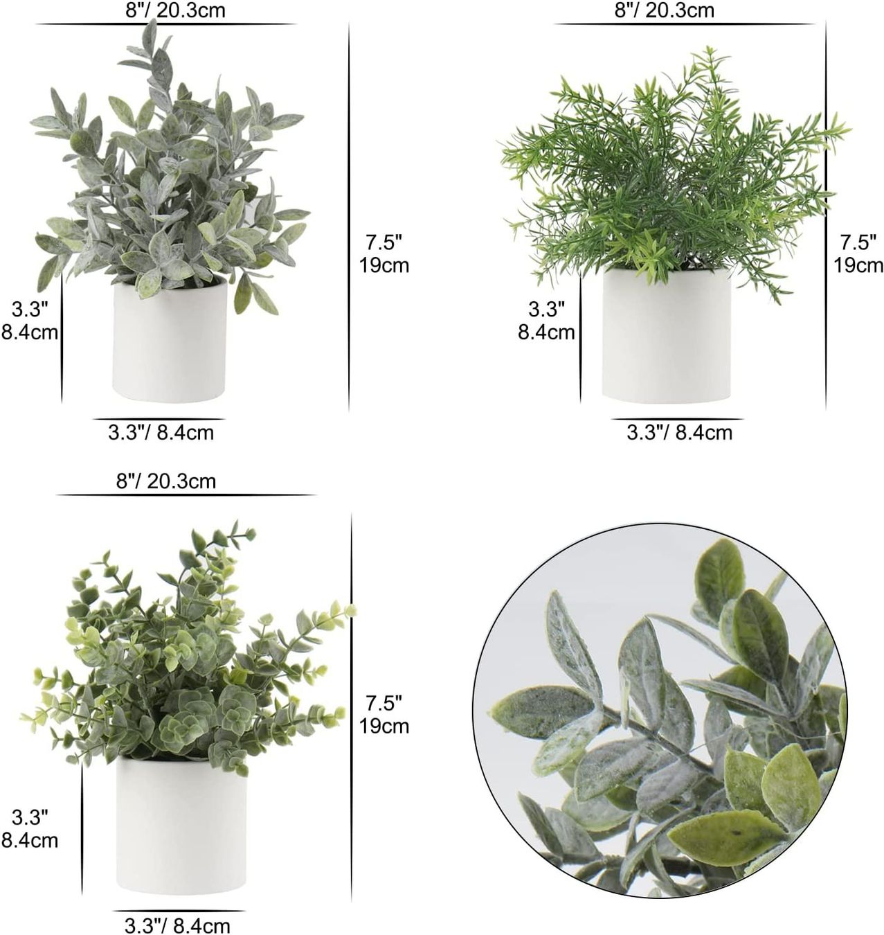 Pflanzen & Samen: 3 PCS Kunstpflanzen im Topf – Neu und originalverpackt aus Nuglar von SaleRitter 4