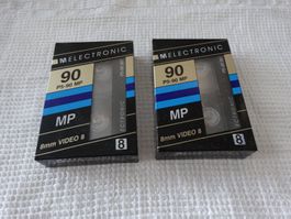 2 Melectronic Video 8 Kassetten 90 P5-90 MP