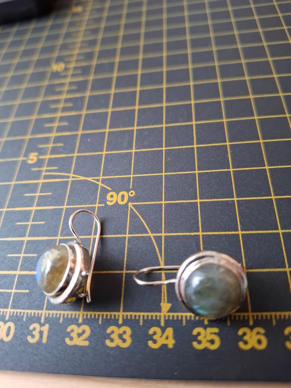 Boucles d'oreille: Ohrhänger mit Labradorit- Steinen S 925 – D'occasion à Zwieselberg par Halifaxmendusli 2