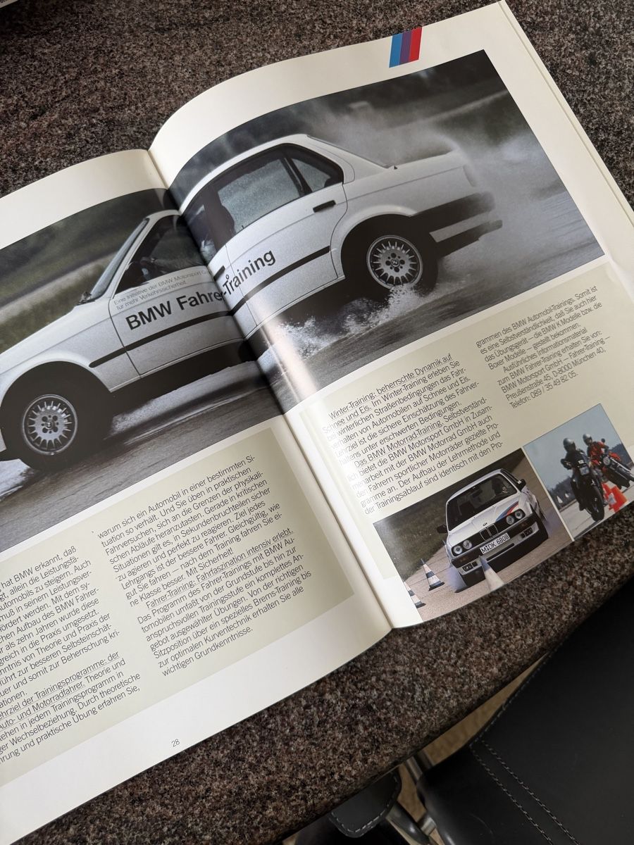BMW Documenti: BMW M3, M5 Original Prospekt 1990 – Usato da Olten venduto da Bluespapst 5
