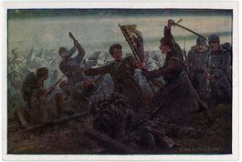 L 106 Kriegspropaganda Rettung der Fahne I. WK. Rotes Kreuz