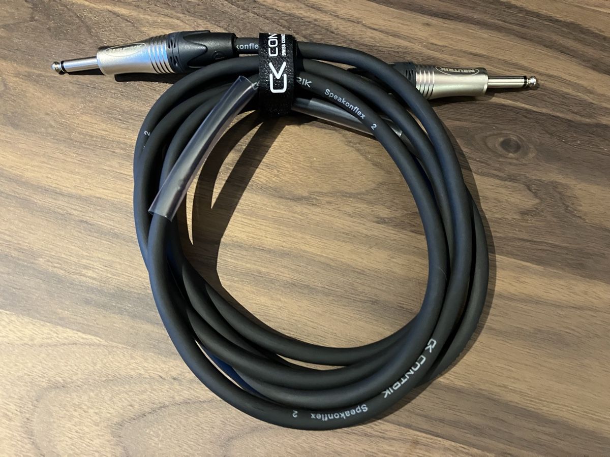 Kabel: Lautsprecherkabel 6.3mm Contrik 2.5m – Neu (gemäss Beschreibung) aus Cham von Tre4