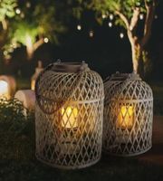 🕯️ MITTELGROSSE "NÄVE" Solar LED-Leuchte 29 cm - NEU!