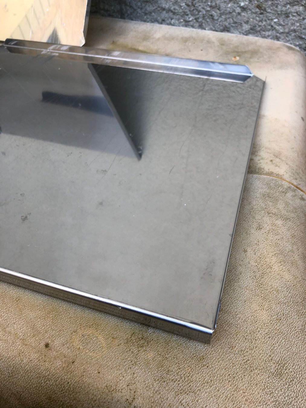 Piatti di portata: 3 Chromstahlbleche 61x35.5cm – Usato da Hinterkappelen venduto da atomschnee 1