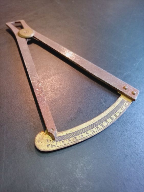 Antikes Zehntelmass Messzange Bügelmikrometer Messinstrument (Gebraucht ...