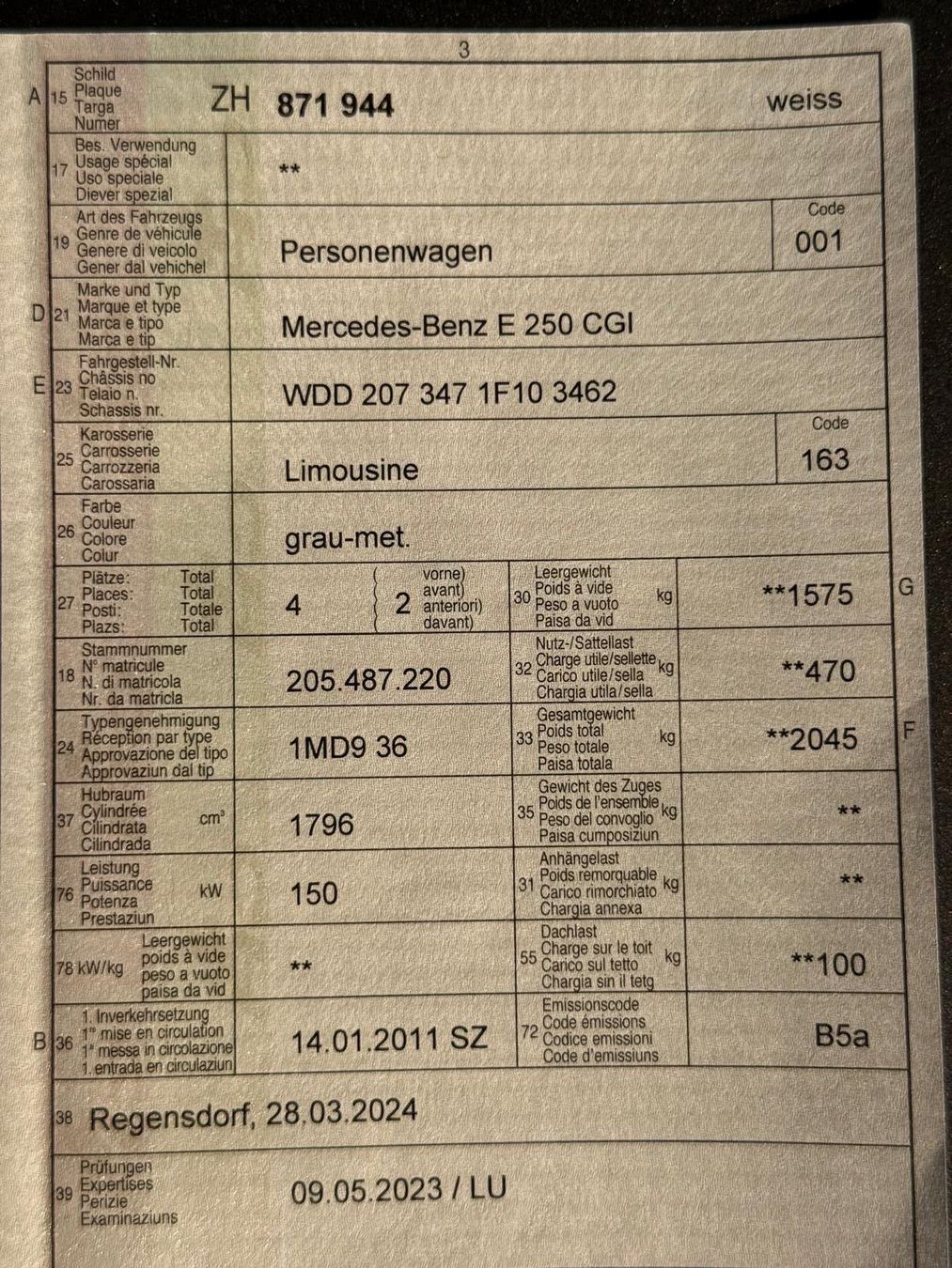 Mercedes-Benz Automobili: Mercedes-Benz Classe E250 CGI Coupé – Usato da Stadel venduto da Senad1234 9