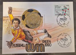 Numisbrief Fussball WM Italien 1990  ab 1 Fr. !!