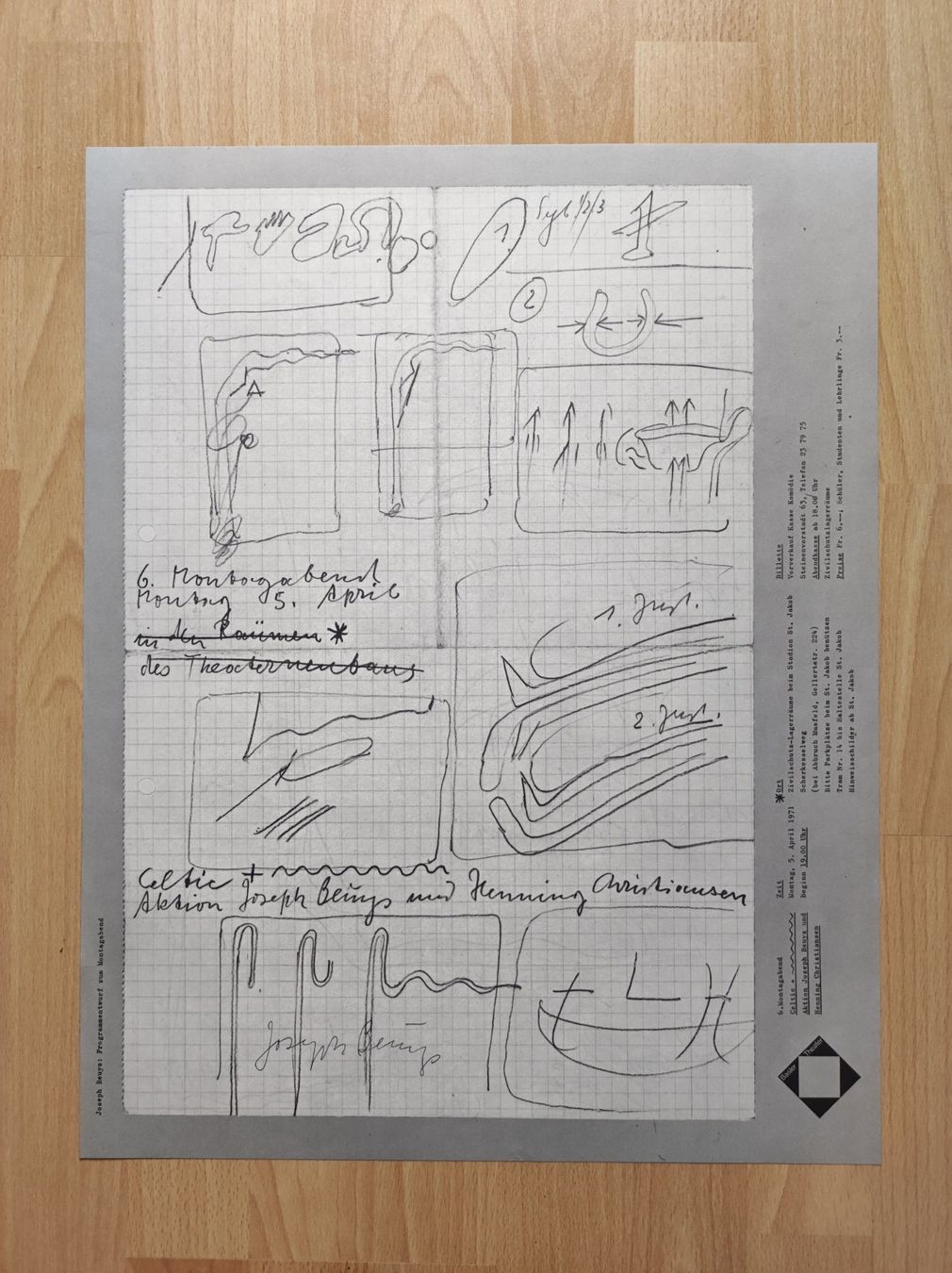 Poster & Bilder: JOSEPH BEUYS - ORIGINAL-PLAKAT - SIGNIERT – Gebraucht aus Goldach von Gaip 1