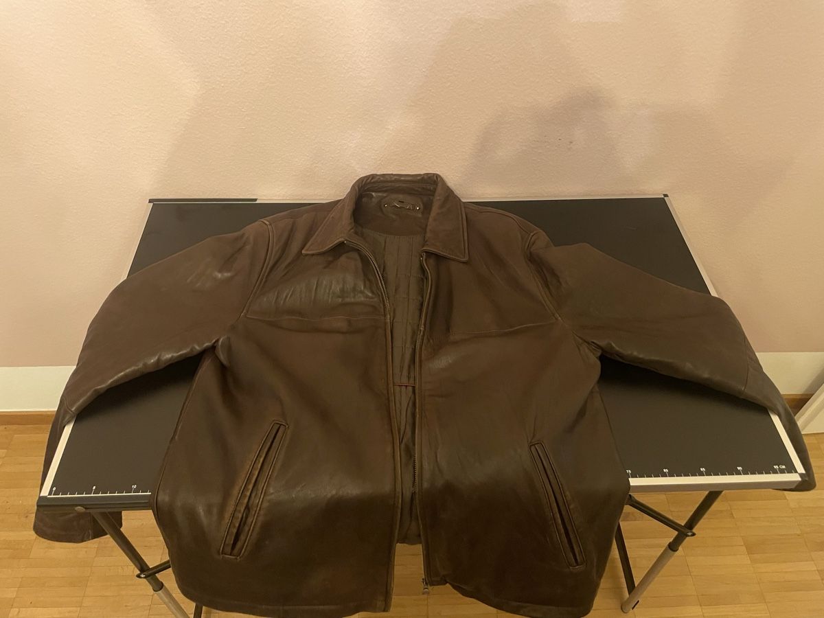 C&A Giacche: Lederjacke braun Lamm Nappa Leder Grösse L – Usato da Oberwil BL venduto da LiviaS01 5