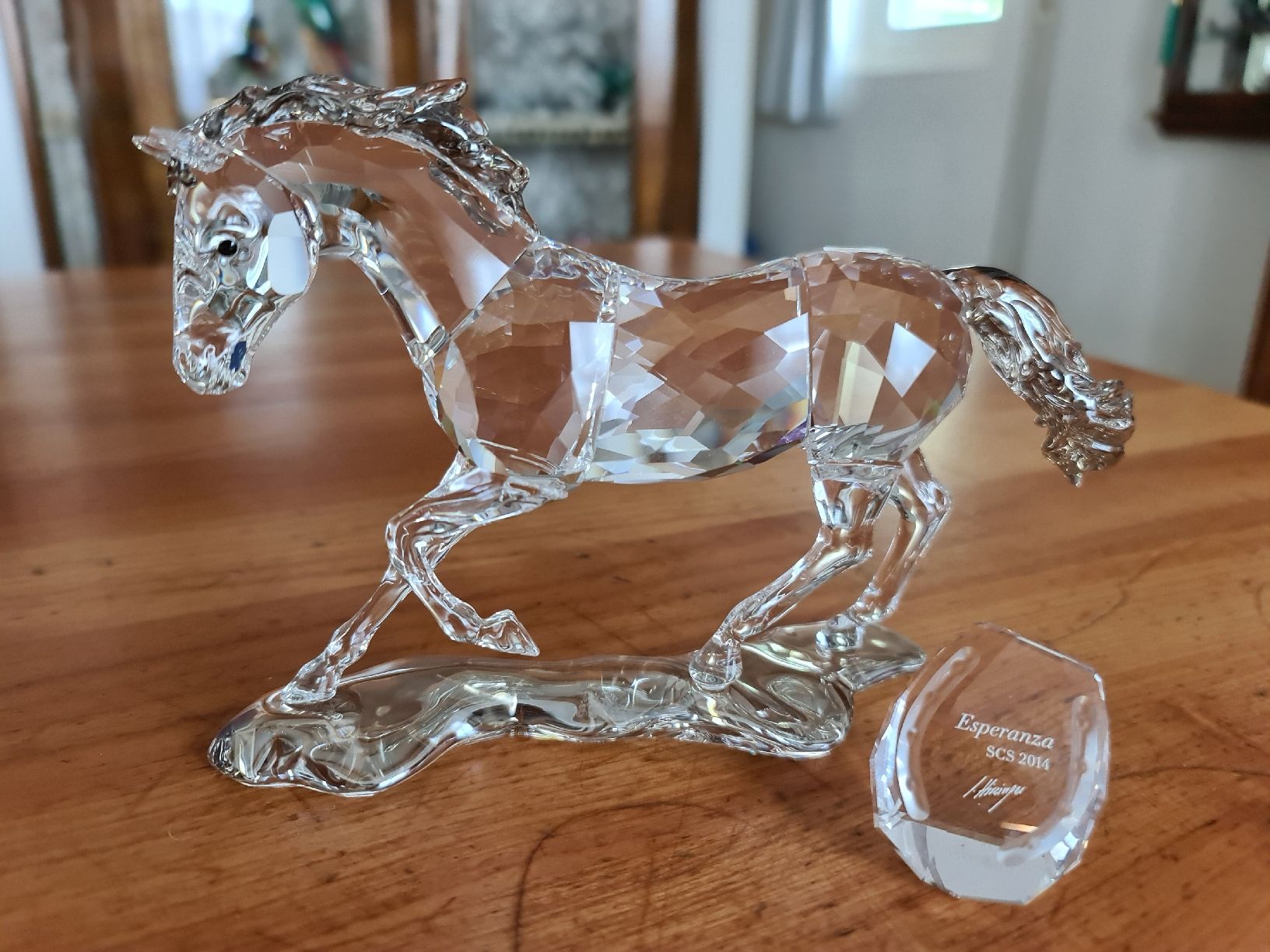 Swarovski Statuette: Swarovski Figur SCS Esperanza Stute Originalverpackt – Usato da henau venduto da Rockj