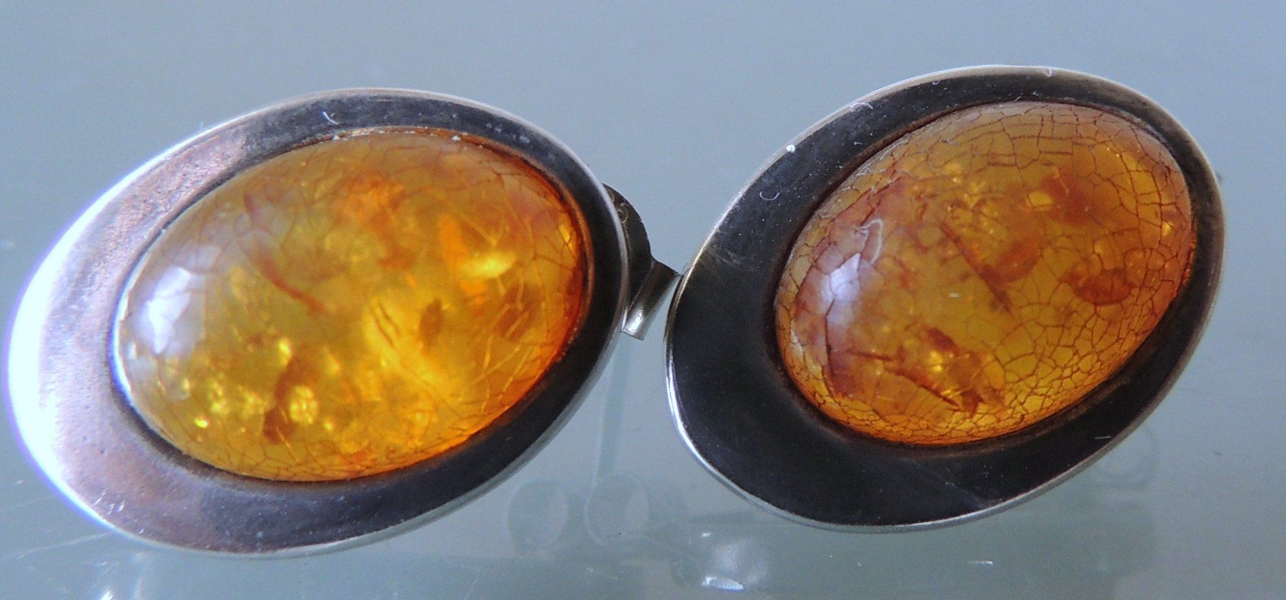 Orecchini pendenti & Orecchini a lobo: Silber 925 Ohrstecker mit Bernstein – Usato da Waldenburg venduto da schaller707 2