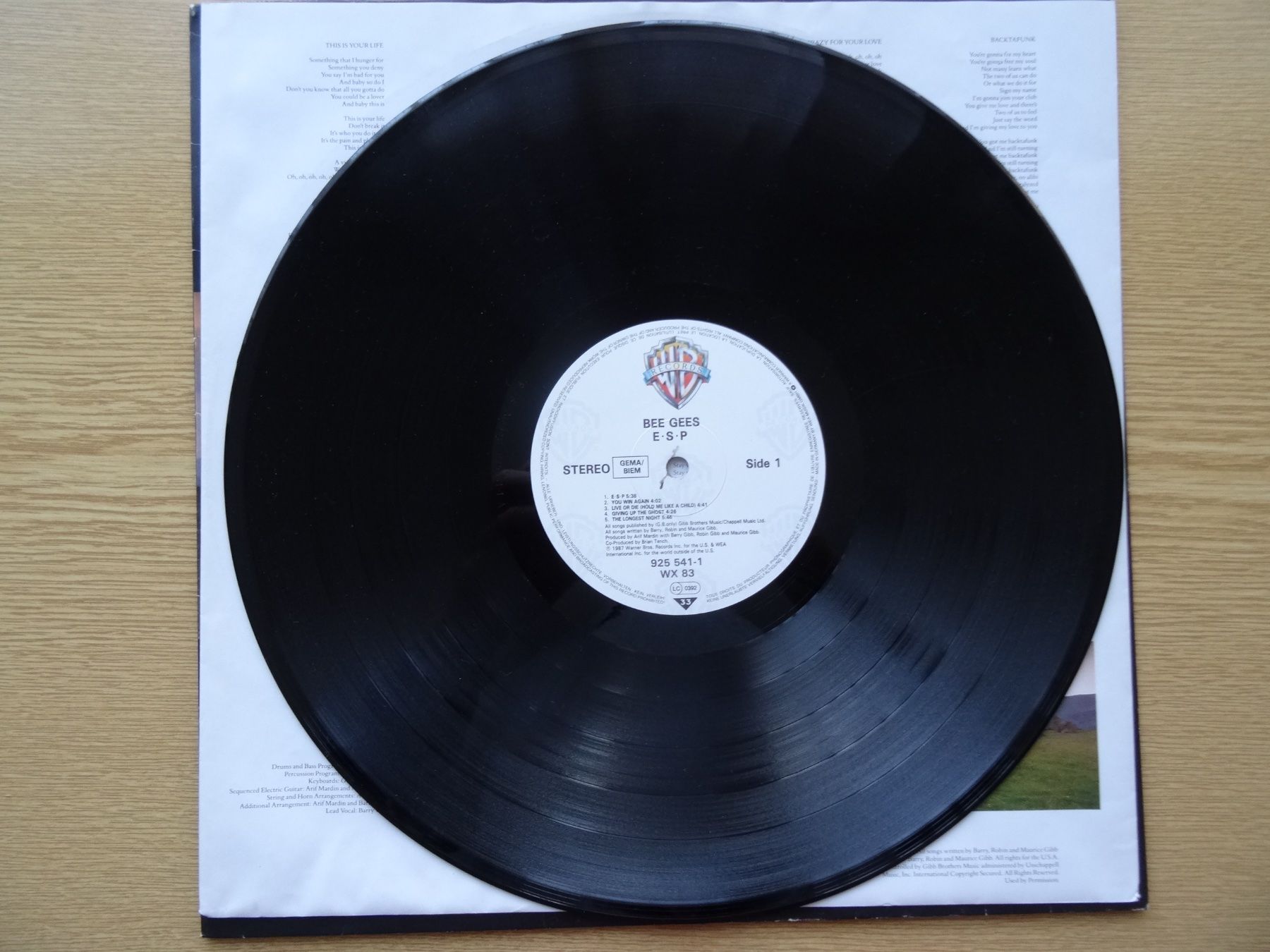 Dischi in vinile: Bee Gees: ESP Vinyl LP (1987) – Usato da Zürich venduto da burdan 4