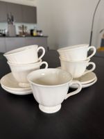 Wedgwood Queens Shape 5 Teetassen und 4 Untertassen
