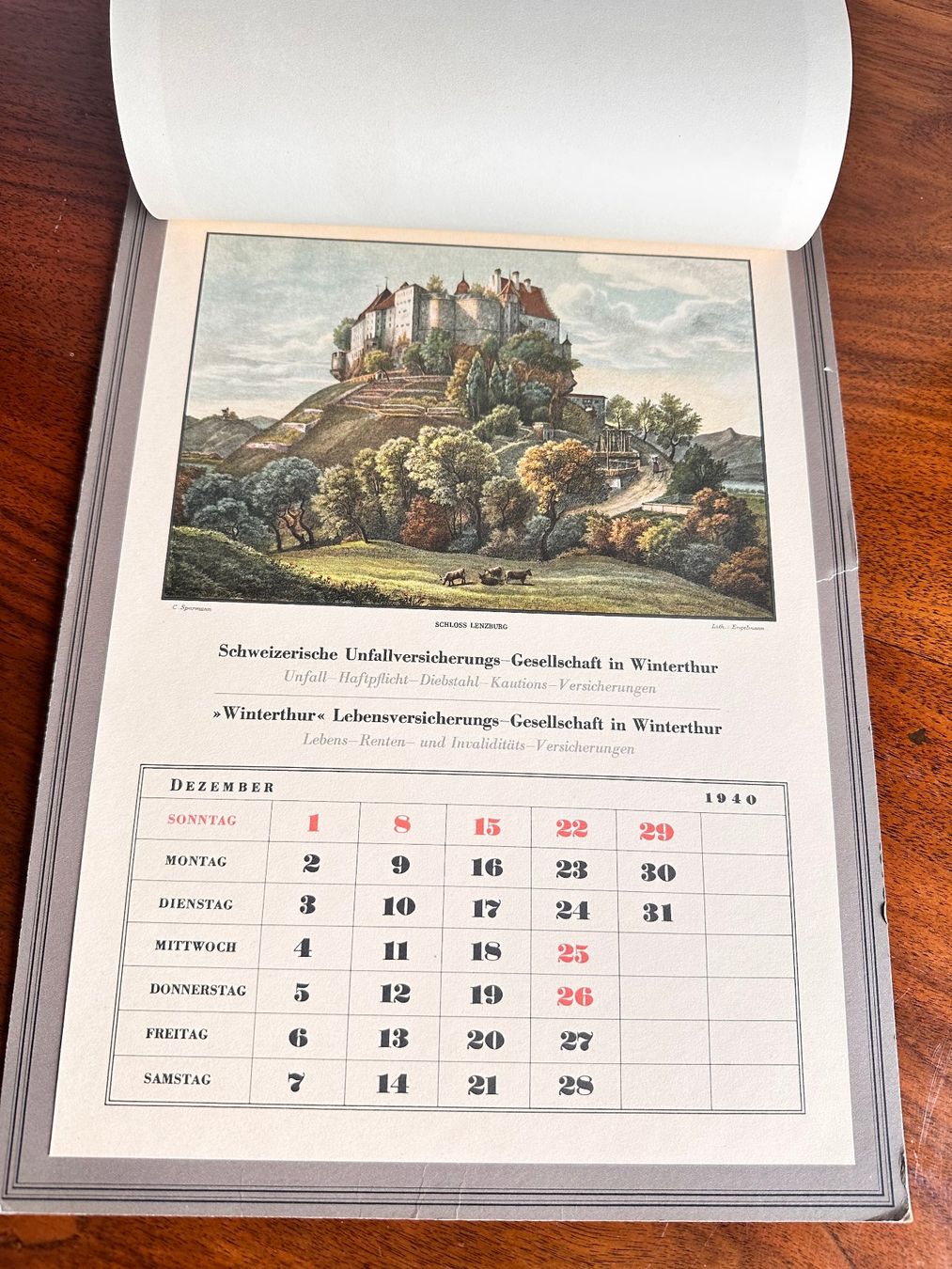 Cartoline postali: Winterthur Vers. Gesellschaft"  von 1940 – Usato da Oberohringen venduto da nichtmehrneu 3