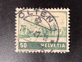 CH 1947 Flugpost 50 Rp. Vollstempel OLTEN 17.VII.47
